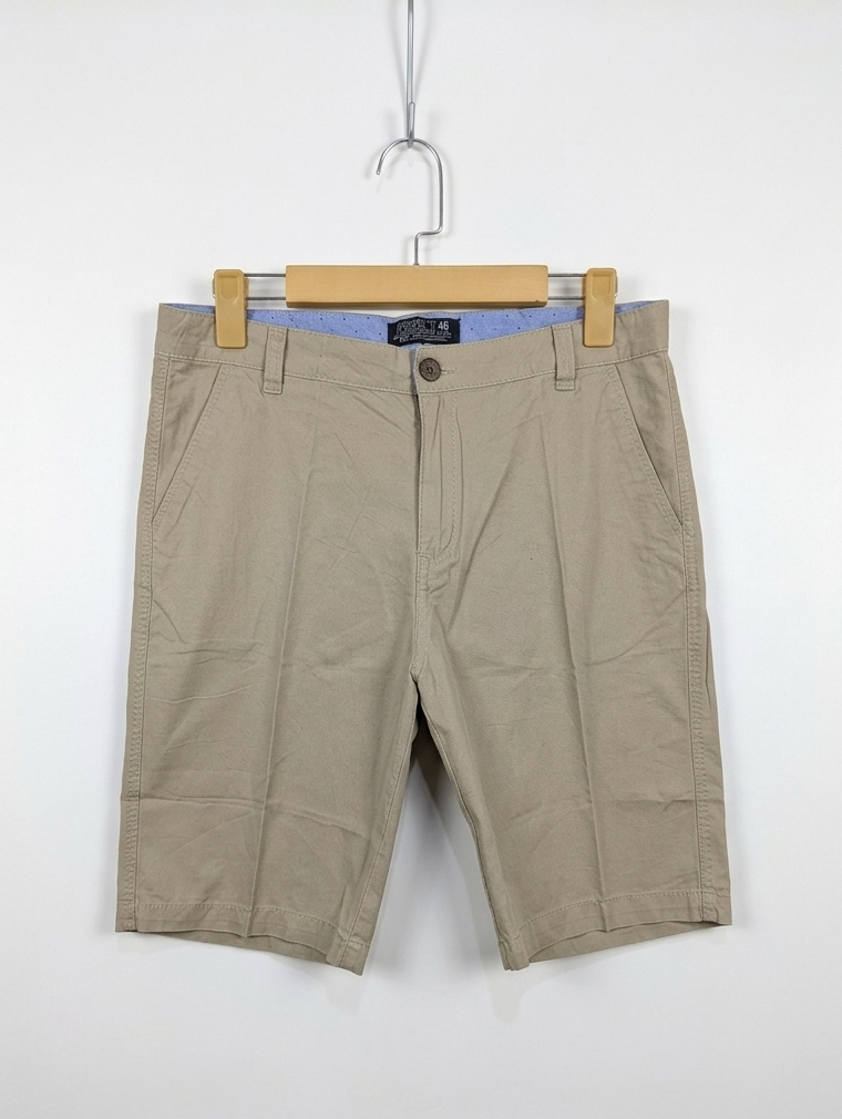H&M Boys Classic Beige Chino Shorts - Size 164 cm Estimated Age 13-14 Years AB2