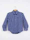 Ralph Lauren Boys Navy & White Plaid Button-Down Shirt - Size 6 (Estimated Age 6 Years) AB2