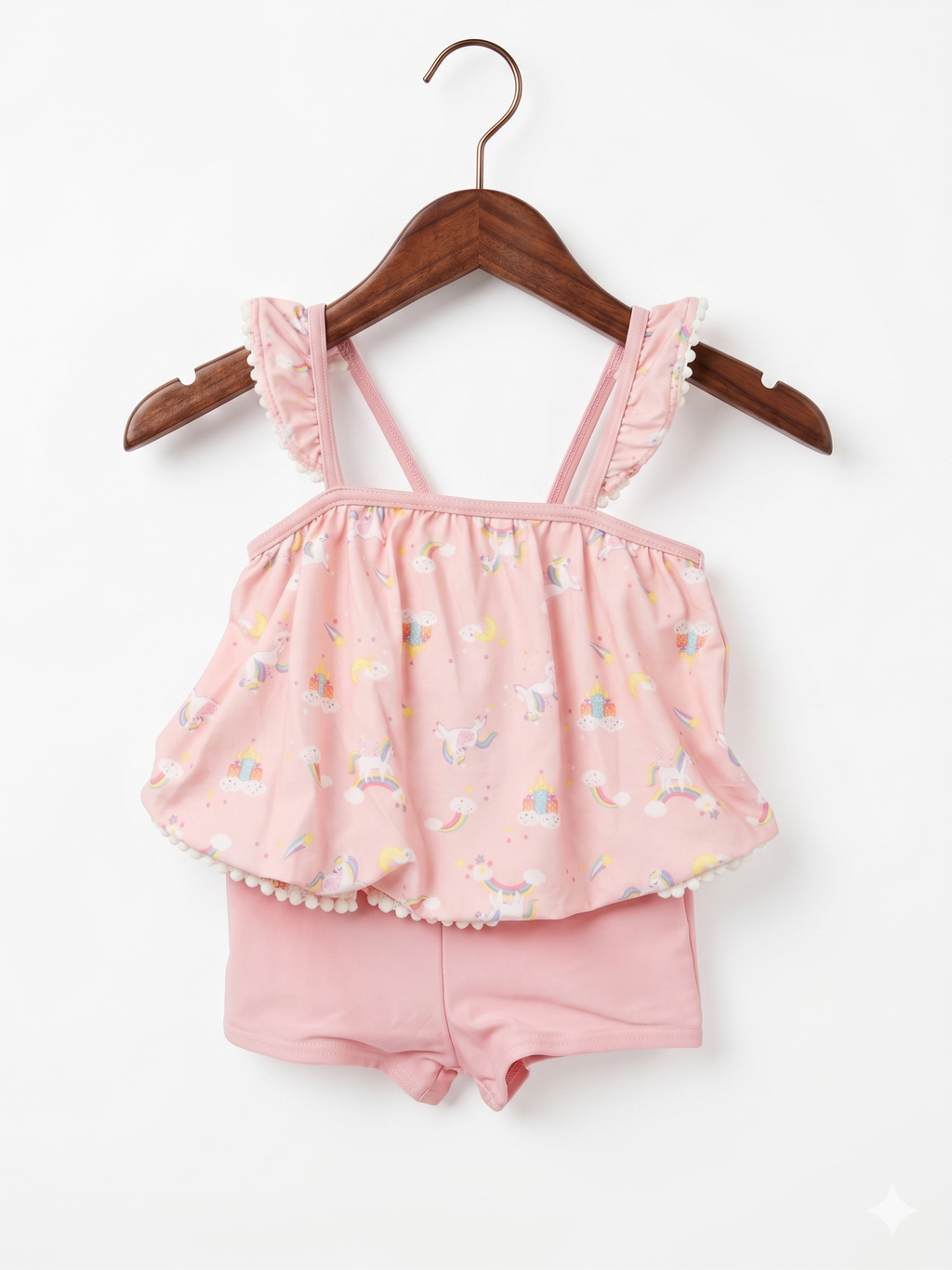 Nishimatsuya Toddler Girls Unicorn Fantasy Swimsuit Set - Size 3-4 Years AB1