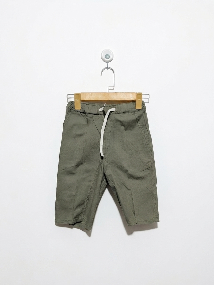 Boys Olive Green Casual Pull-On Shorts - Size 140 (Estimated Age 9-10 Years) AB2
