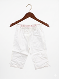 NEXT Toddler Girls' White Linen Blend Paperbag Trousers - Size 2-3 Years AB1