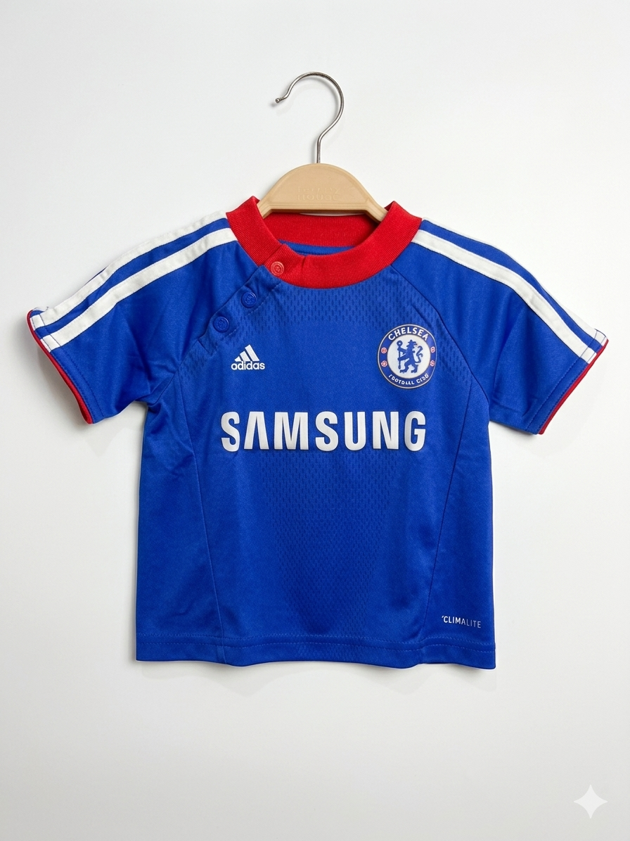 Chelsea FC Adidas Baby Kit 3-6M "SAMSUNG" CLIMALITE Jersey - India, Size 3–6 Months AB1