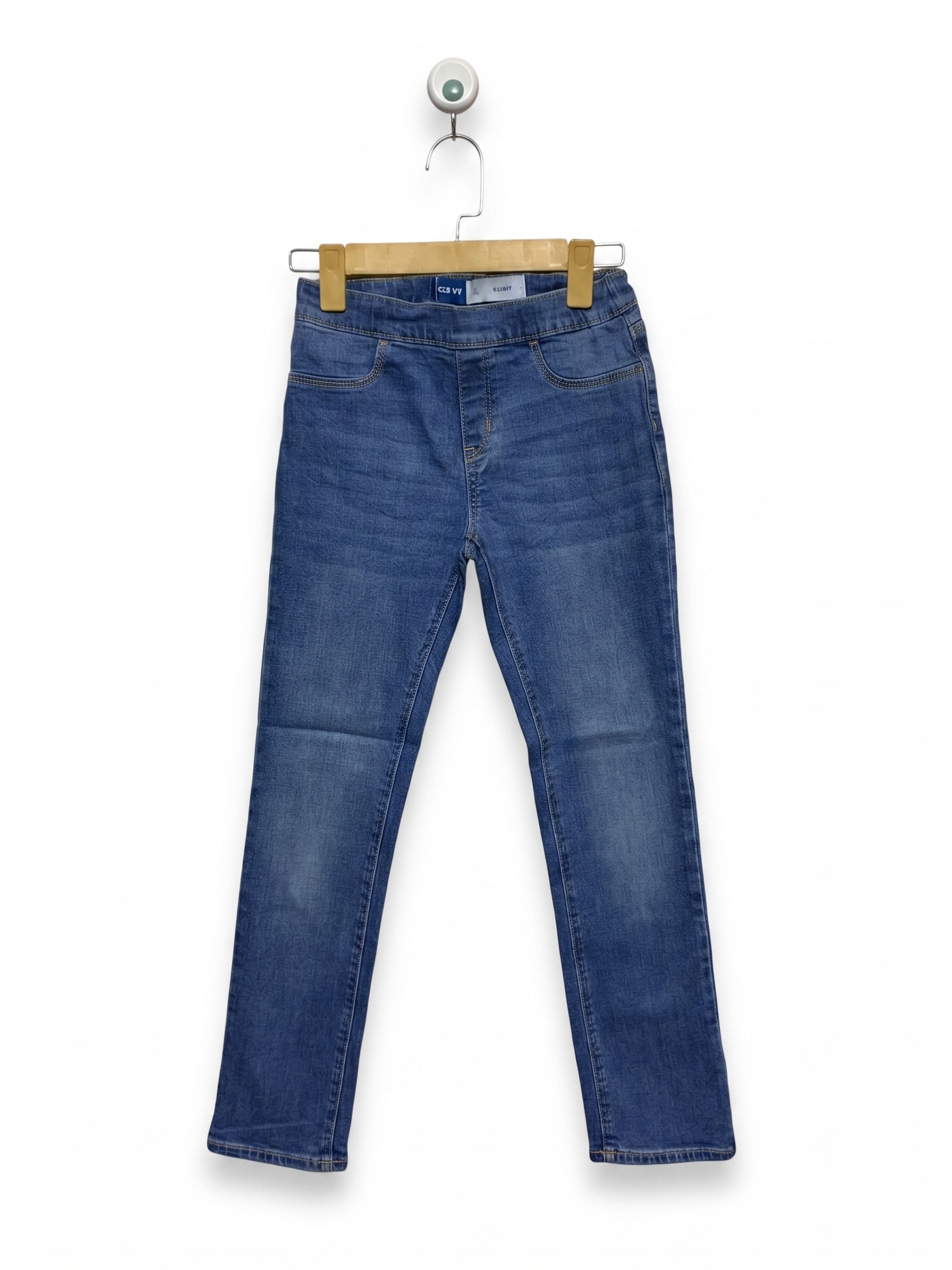 Old Navy Kids Built-In Flex Skinny Pull-On Jeans - Size L (10-12) (Estimated Age 10-12 Years) AB1