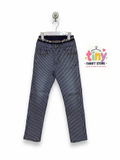 Tomcat Boys Blue & White Vertical Striped Hickory Denim Jeans - Size 130 AB1