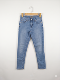 Justice Girls Light Wash "Super Skinny" Mid Rise Denim Jeans - Size 14 (Estimated Age 12-14 Years) AB1