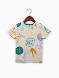 HEMA Kids Multi-Animal Graphic Tee - Size 3-4 Years AB1