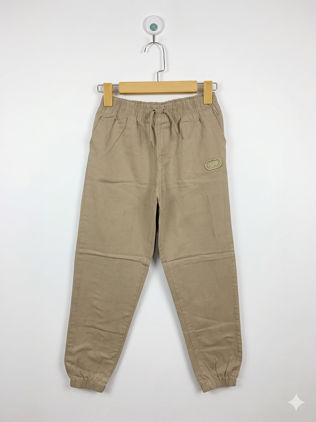 Ecko Unltd. Boys Khaki Twill Jogger Pants - Size 12 (Estimated Age 11-12Y) AB1