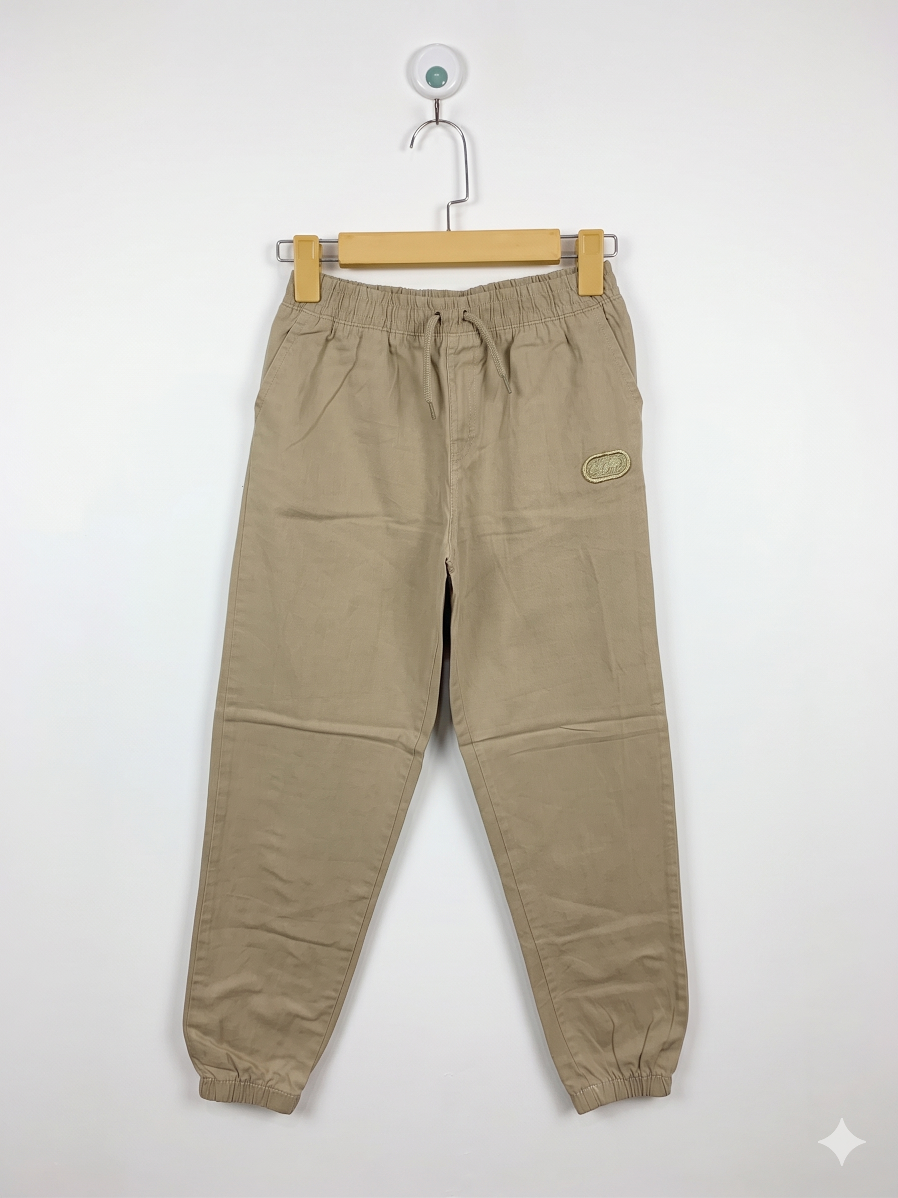 Ecko Unltd. Boys Khaki Twill Jogger Pants - Size 12 (Estimated Age 11-12Y) AB1