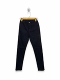 GU Japan Kids Solid Black Ultra-Stretch Skinny Leggings Pants - Size 150 Estimated Age 11-12 Years AB1