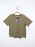 Boohoo BASICS Boys Khaki Brown Boxy Crew Neck T-Shirt - Size 14 (Estimated Age 14 Years) AB1