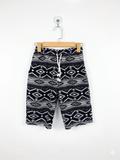 Unbranded Japanese Import Kids Aztec Geometric Print Drawstring Shorts - Size Estimated Age 11-13 Years AB1