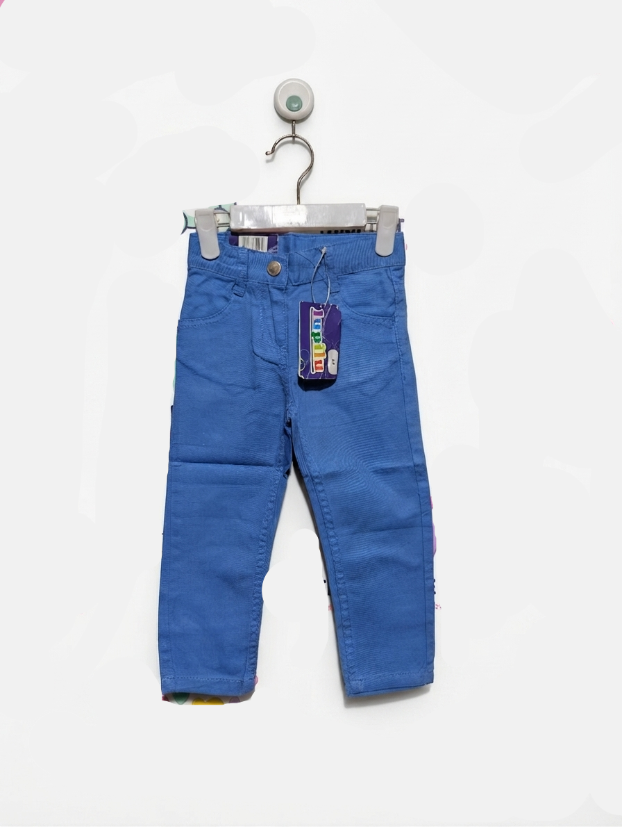 Lupilu Girls Vibrant Blue Casual Pants - Size Estimated Age 1.5-2 Years AB2