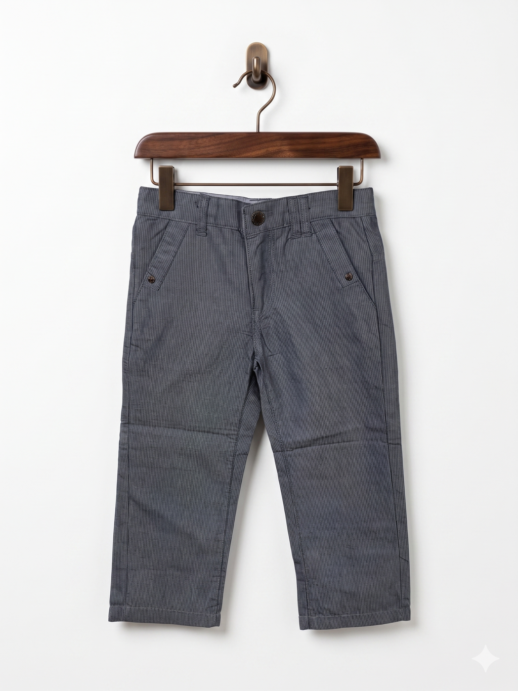 Coccodrillo Boys Grey Pinstripe Chino Pants - Size 4 Years AB1