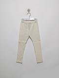 UNIQLO Baby Girls/Boys Off-White Ribbed Leggings - Size 110 Estimated Age 4-5 Years AB2