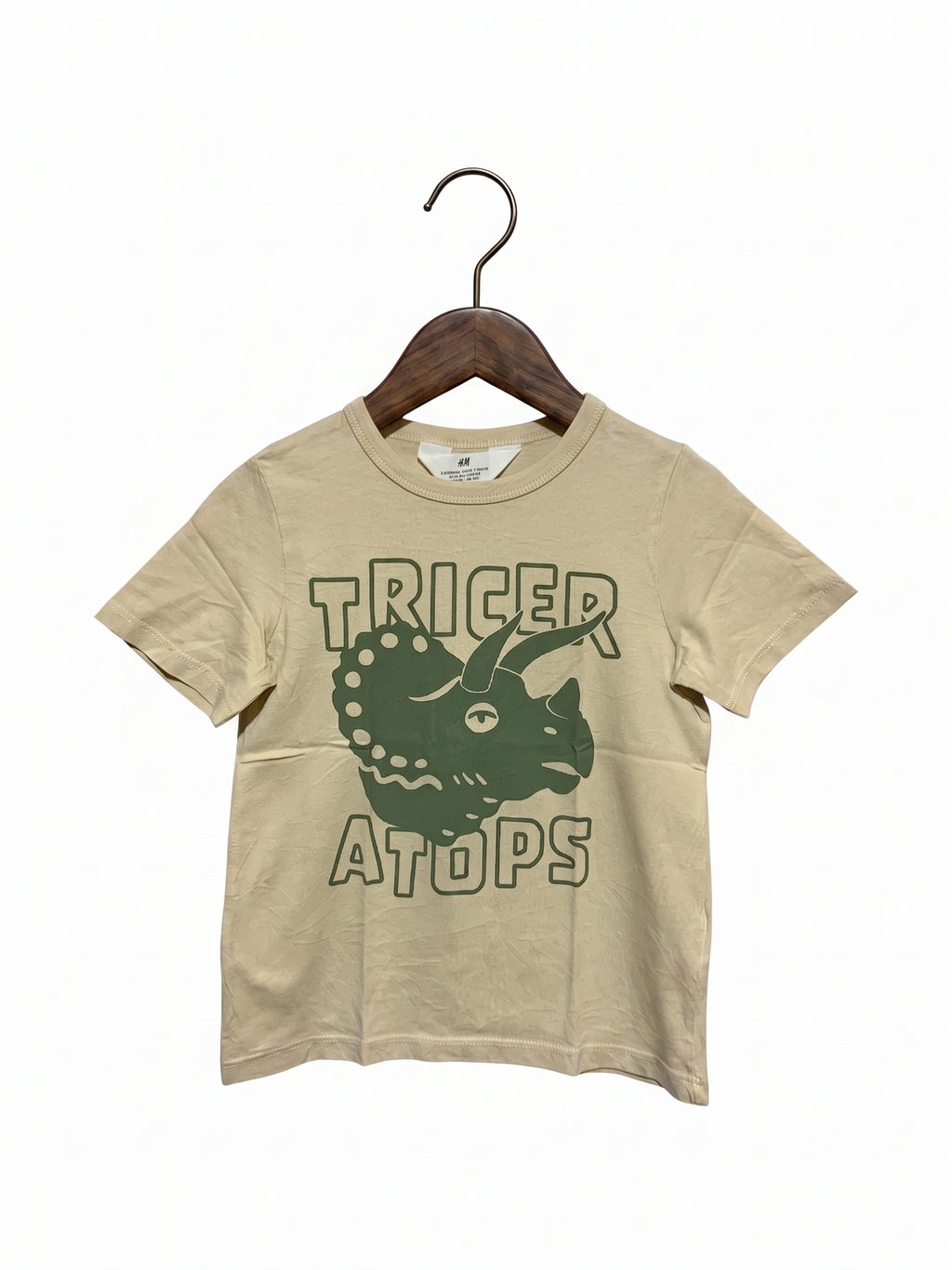 H&M Boys Triceratops Graphic Tee - Size 3-4 Years AB1