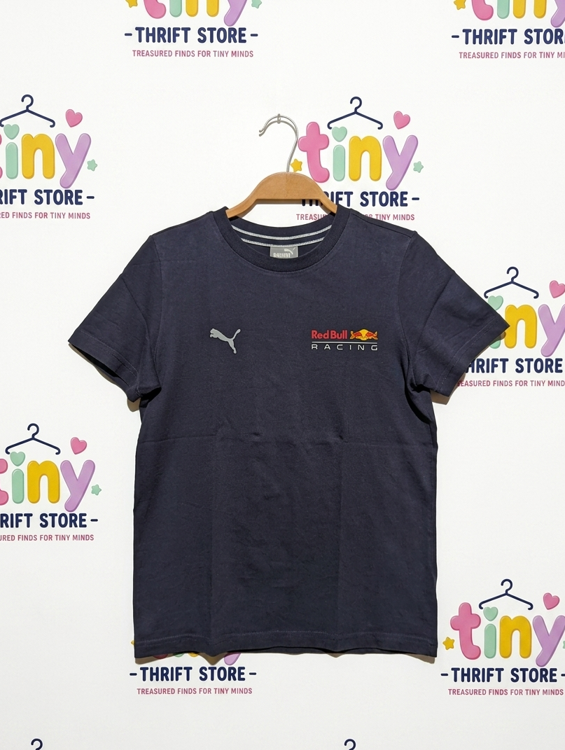 Puma Boys Navy Blue "Red Bull Racing" Graphic Tee - Size 11-12Y Estimated Age 11-12 Years AB2
