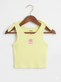Sinsay Toddler Girls Tropical Ribbed Tank Top - Size 2-3 Years AB1