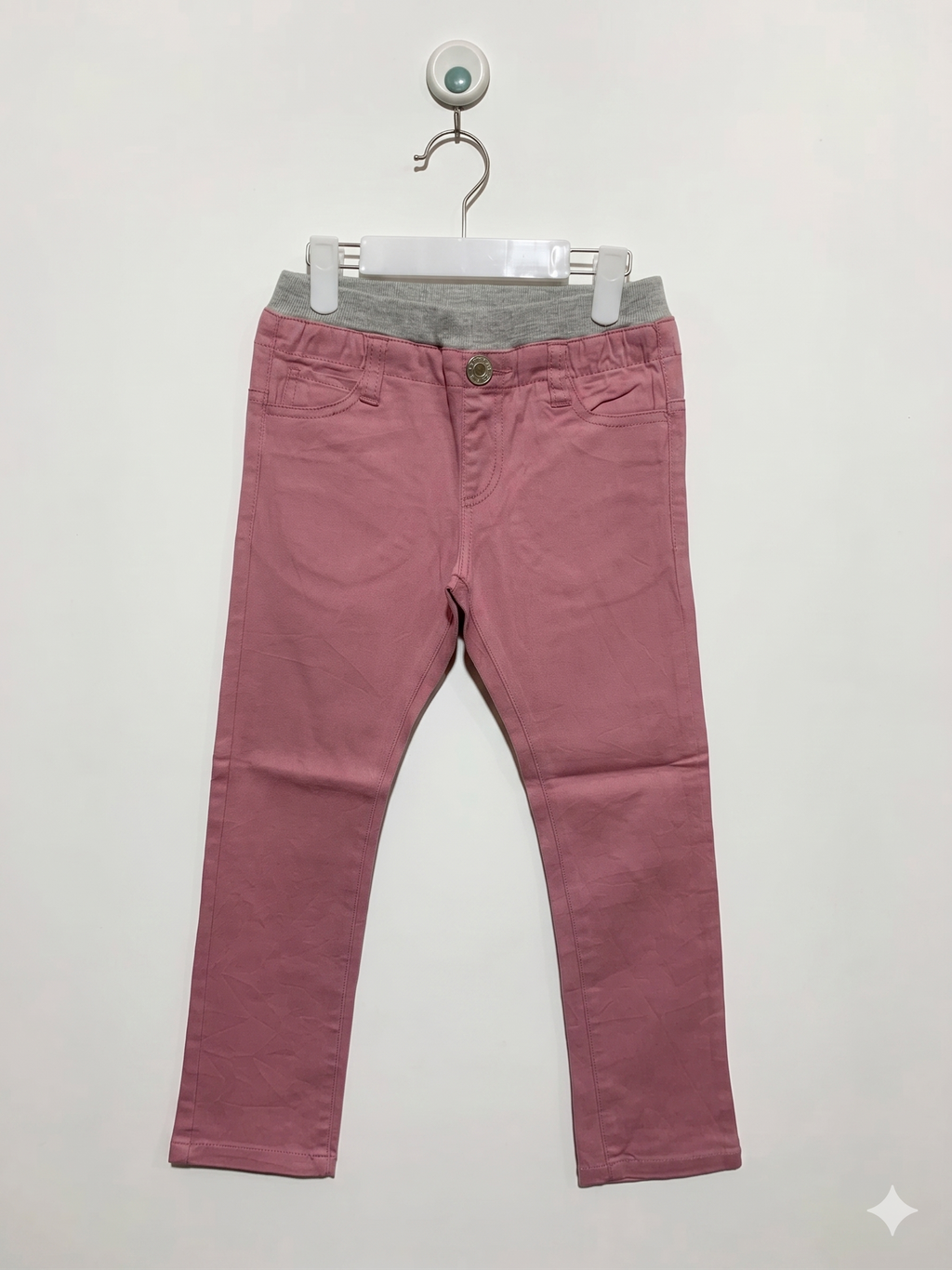 UN-AMI Kids Dusty Rose Slim-Fit Stretch Chinos - Size 120 Estimated Age 6-7Y AB1