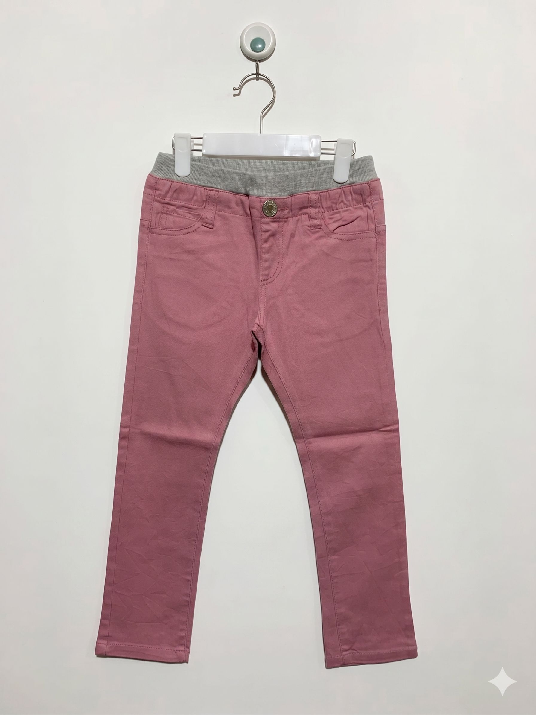 UN-AMI Kids Dusty Rose Slim-Fit Stretch Chinos - Size 120 Estimated Age 6-7Y AB1