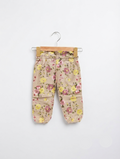K-Fashion Girls Beige Floral Ruffle Trousers - Size Estimated Age 2 Years AB2