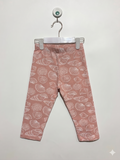 Little Kids Girls Peach Seashell Print Leggings - Size 6-7 Years (122 cm) AB1