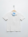 George Boys White Classic Polo Shirt - Size Estimated Age 7-8 Years AB2