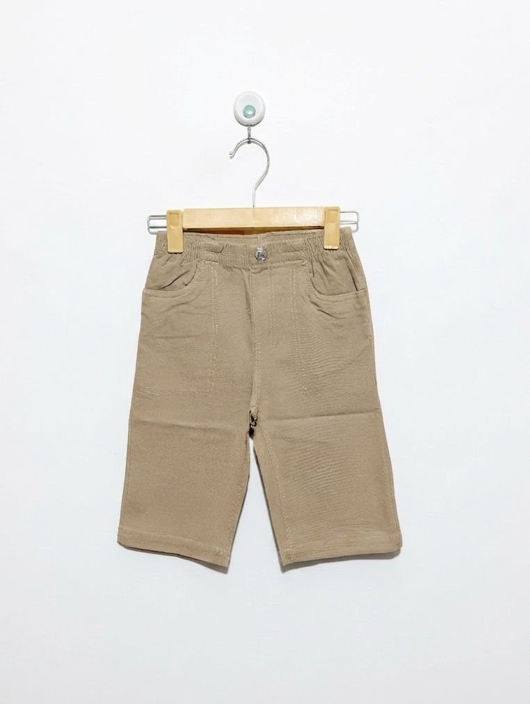 Boys Tan Casual Pull-On Shorts - Size 140 (Estimated Age 9-10 Years) AB2