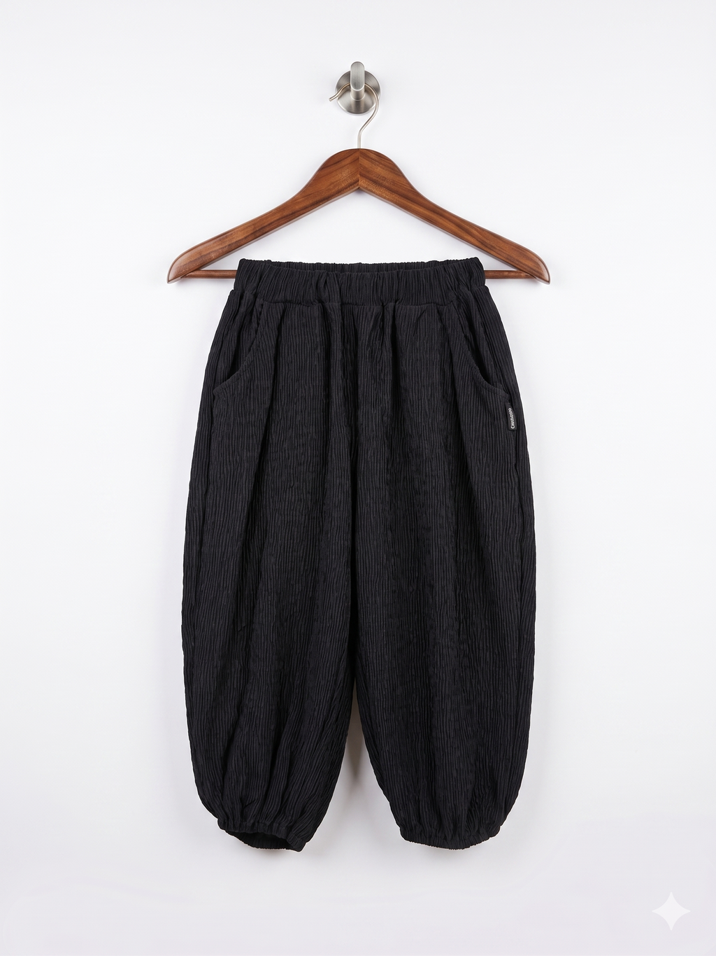 Alfonso Toddler Girls Black Textured Comfort Joggers (Estimated Age 4-5 Years) AB1