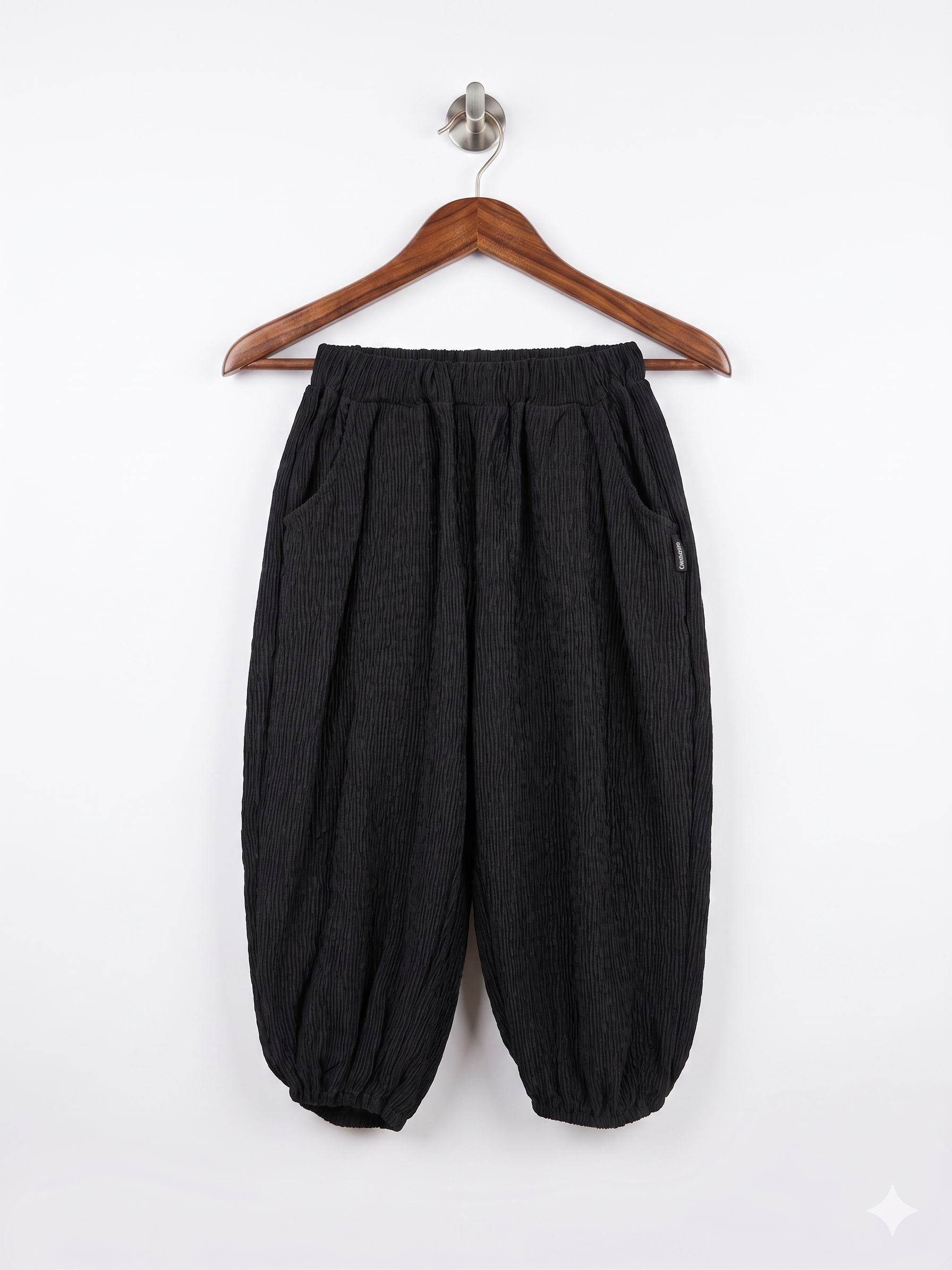 Alfonso Toddler Girls Black Textured Comfort Joggers (Estimated Age 4-5 Years) AB1