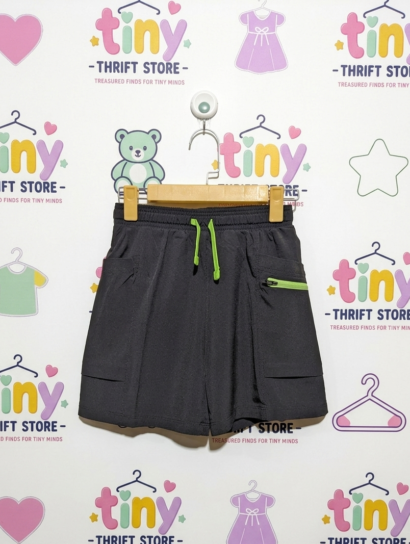 Russell Boys Charcoal Grey Sporty Casual Cargo Shorts - Size 10-12 Years (Estimated Age 10-12 Years) AB2