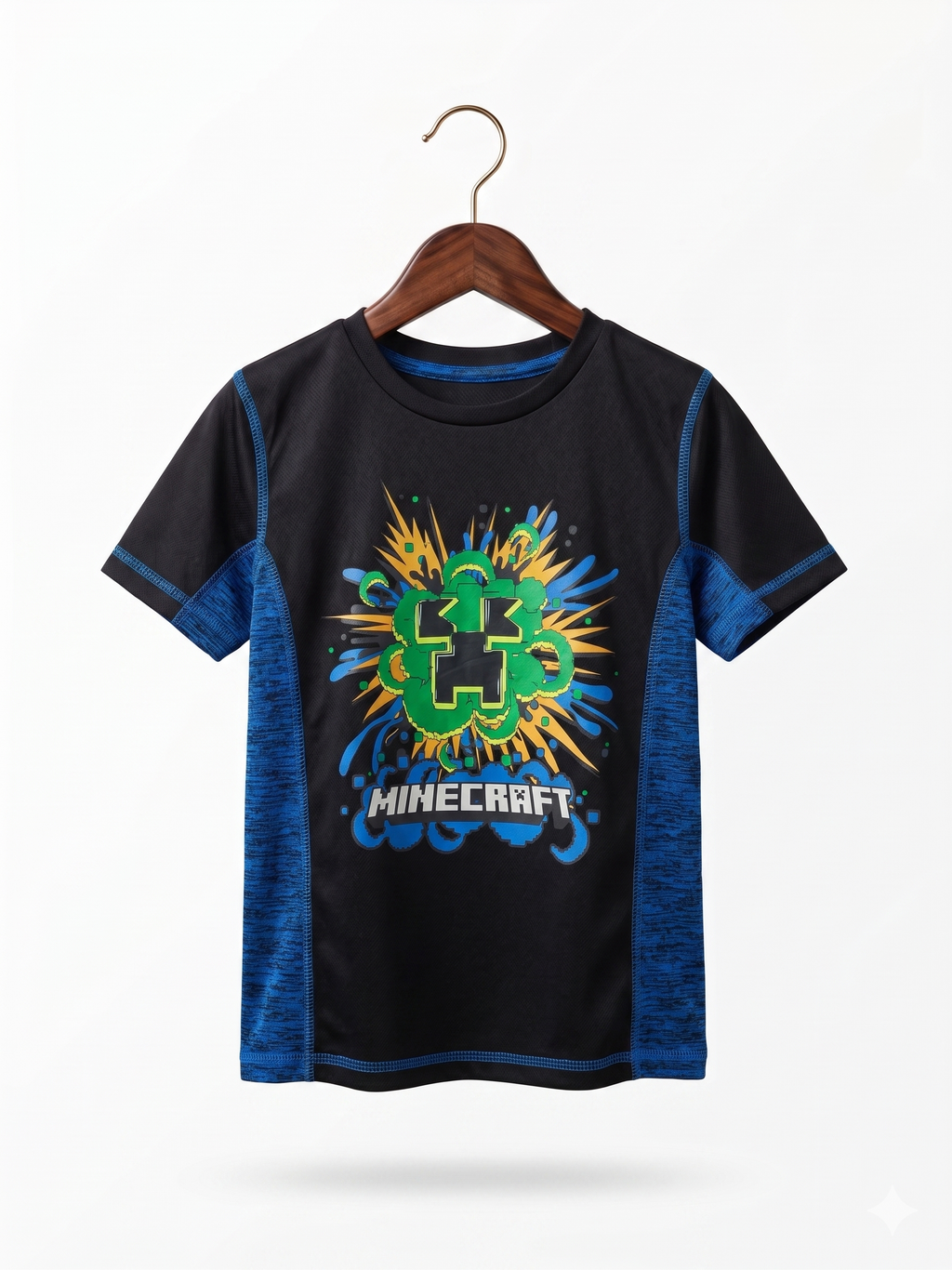 Jumping Beans Active x Minecraft Boys Creeper Performance Tee - Size 5 AB1