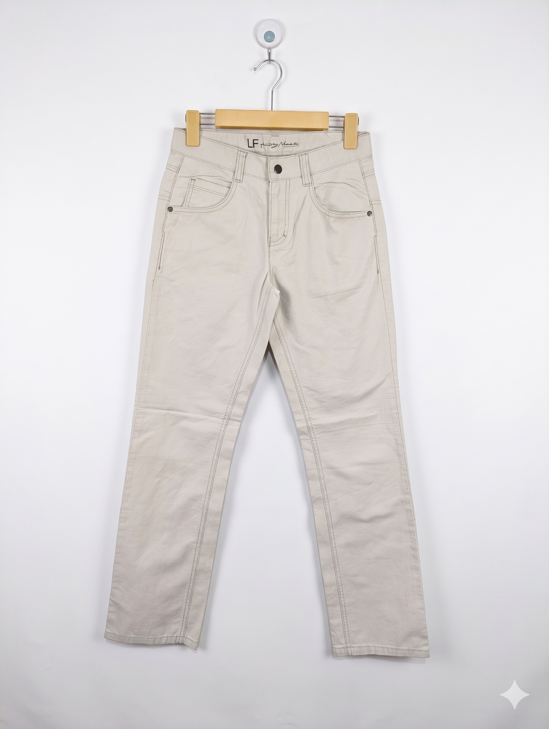 Lemmi Girls Beige Cream "Slim Fit" Casual Cotton Pants - Size 164 Estimated Age 13-14 Years AB1