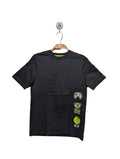 George Boys Black "Game Over" Neon Graphic Tee - Size 140/146 Estimated Age 10-11 Years AB2