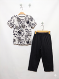 M&S & Matalan Boys Football "Game Day" T-Shirt and Black Trousers Outfit Set - Size Estimated Age 8-9 Years AB1