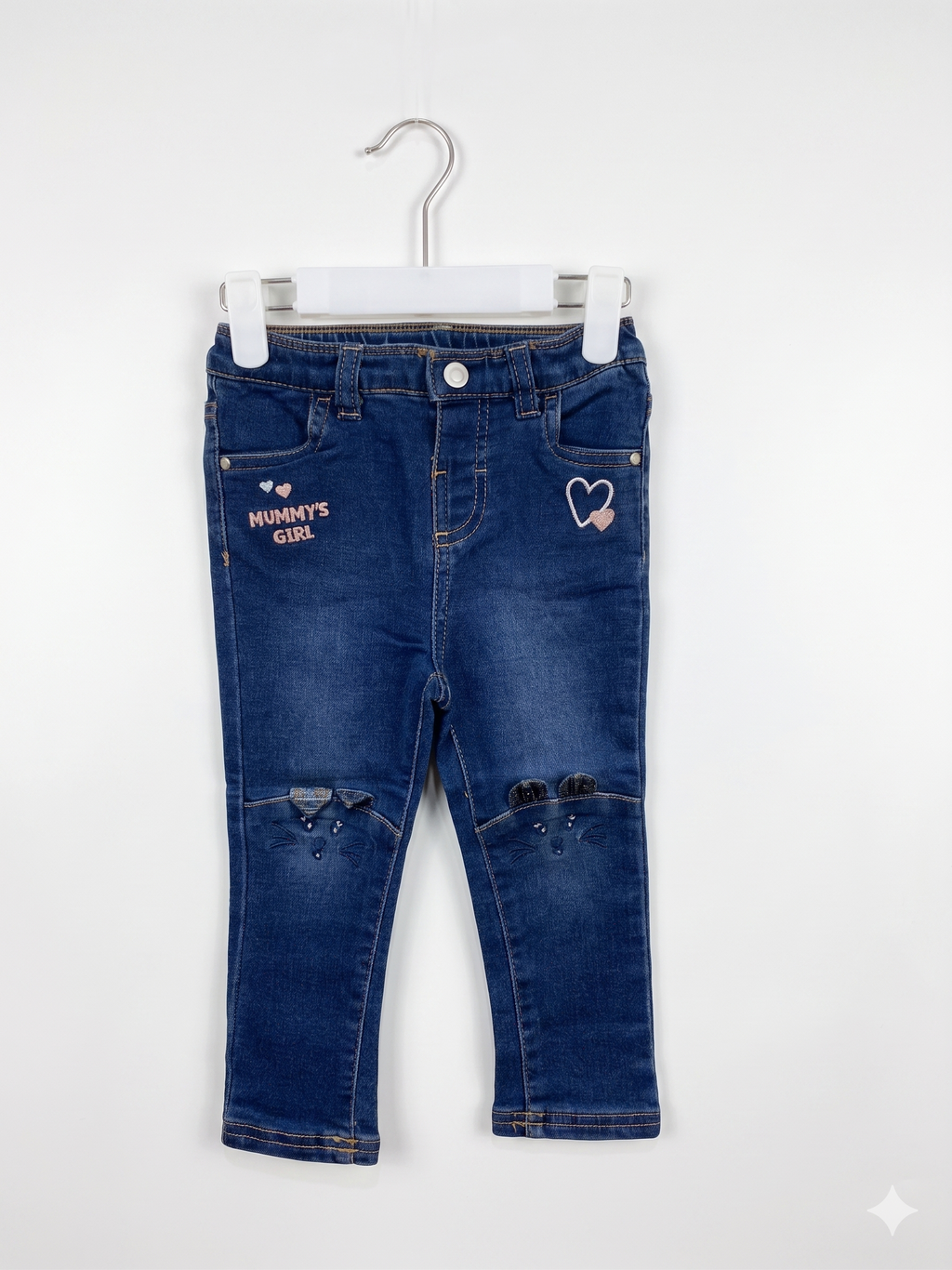 Ergee "Mummy’s Girl" Embroidered Skinny Jeans Size: 86 (Ideal for ages 12–18 months / approx. 86 cm height) AB1