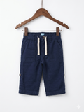 babyGap trousers, navy blue baby joggers, 6-12 months infant pants, thrifted babyGap clothes, linen blend baby pants, baby boy utility trousers, Gap kids resale.