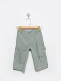 Boys Sage Green "Utility" Cargo Shorts - Size 110 (Estimated Age 5 Years) AB2
