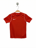 Nike Boys Vibrant Red "Dri-FIT" Short Sleeve Performance Jersey - Size Estimated Age 8-10 Years AB1