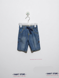 Baby Club Boys Blue Denim Casual Shorts - Size Estimated Age 6 to 9 Months AB2