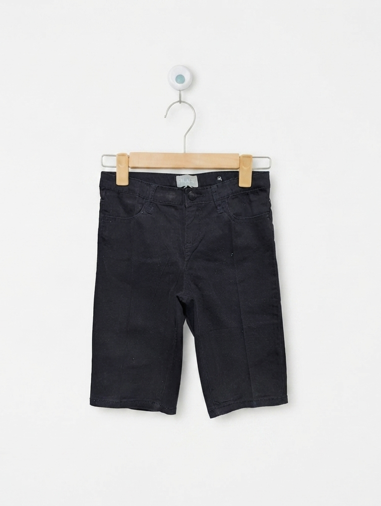 The Children's Place Girls Classic Black Denim Shorts - Size 10 Estimated Age 10-11 Years AB2