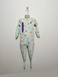 Pekkle Boys/Girls Unisex Mint Green "Cute Vegetables" Footed Sleeper - Size Estimated Age 24 Months AB2