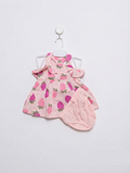 Carter's Just One You Baby Girls Pink Strawberry Print Dress & Bloomer Set - Size Estimated Age 3 Months AB2