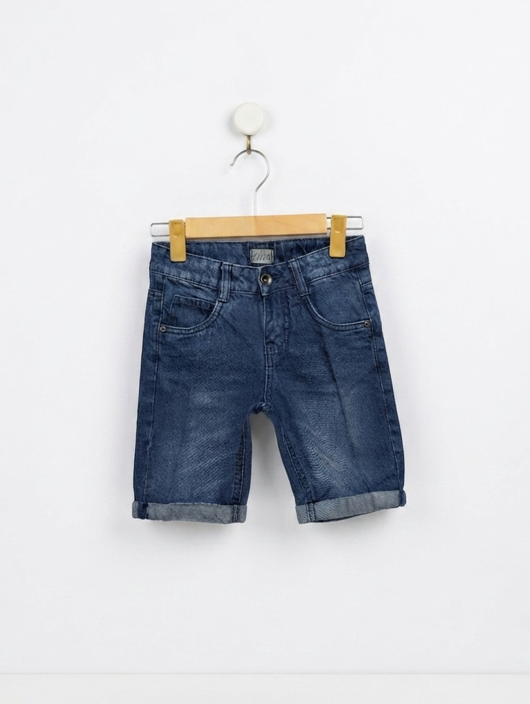 Alive Boys Classic Blue Denim Shorts - Size 134 (Estimated Age 8-9 Years) AB2