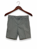 Cat & Jack Boys' Heathered Grey Flat-Front Chino Shorts - Size 4T AB1