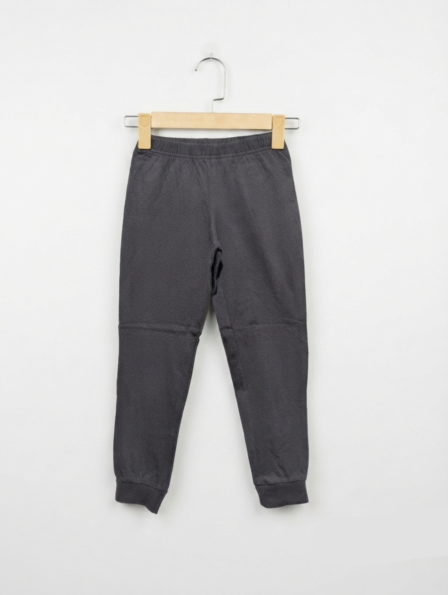 KIABI Girls Charcoal Grey Casual Jogger Pants - Size 6A (114-119 CM) Estimated Age 6 Years AB2