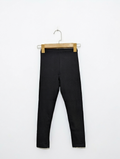 H&M Girls Essential Black Stretch Leggings - Size 130 CM Estimated Age 7-8 Years AB2