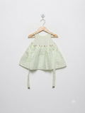 Bonnie Baby Girls Mint Green "Eyelet Floral" Strappy Dress - Size Estimated Age 12 Months AB2