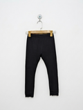 Navy Girls Essential Black Lace-Hem Leggings - Size 130 CM Estimated Age 8-9 Years AB2