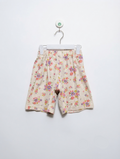 Nishimatsuya Girls Cream Floral Print Casual Shorts - Size 100 Estimated Age 3 Years AB2