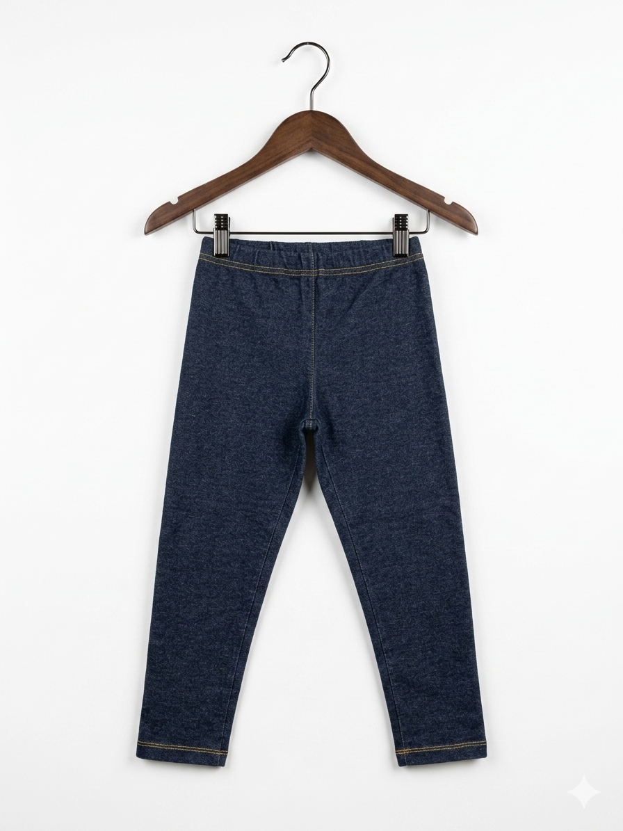 Uniqlo Kids Ultra Stretch Denim Leggings - Size 5-6 Years AB1